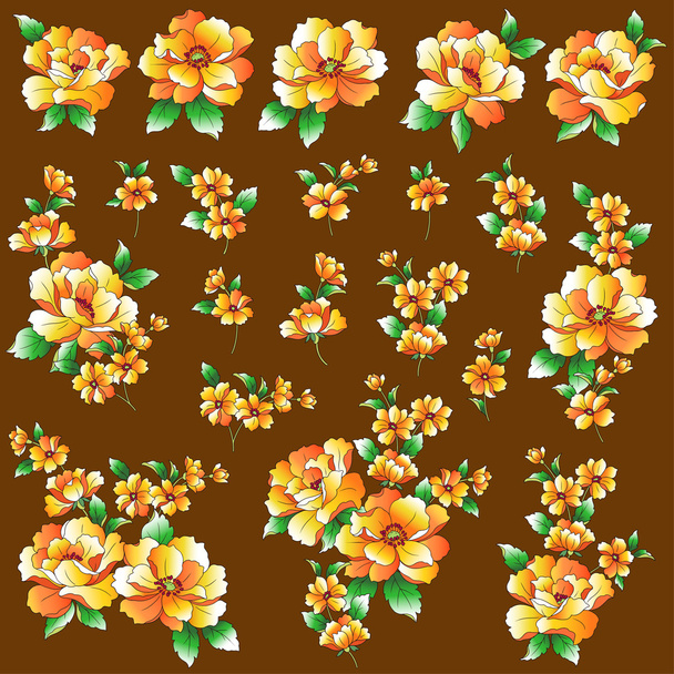 Flower illustration object - ベクター画像