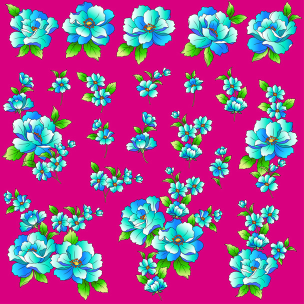 Flower illustration object - Vector, Image