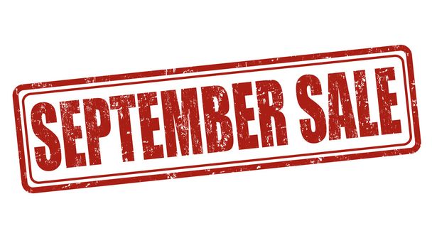 Timbre de vente de septembre
 - Vecteur, image