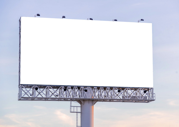 large blank billboard with city view and background - Photo, Image