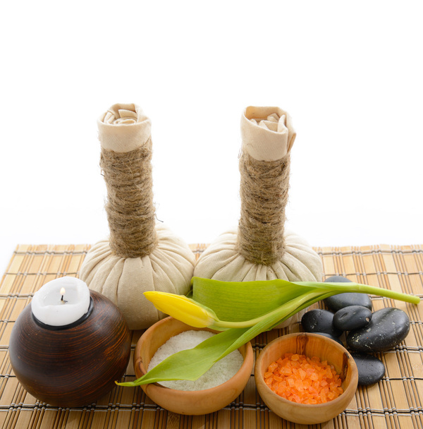 Spa still life with  herbal balls - Photo, Image