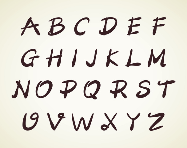 swirl alphabet letters - Wektor, obraz