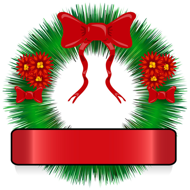 Beautiful Christmas wearth - Вектор,изображение