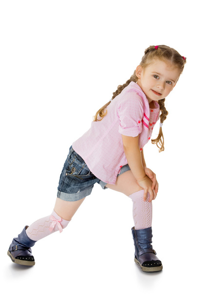 Girl in knee socks - Foto, imagen