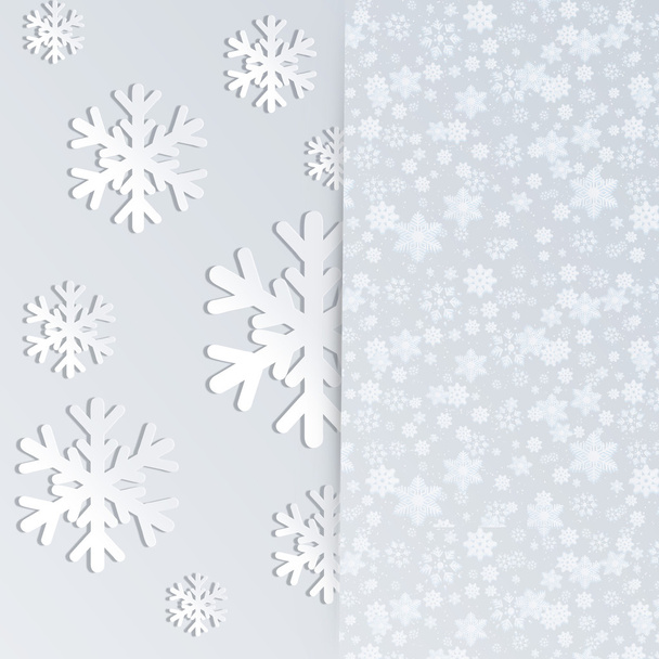 Snowflakes fly from envelope . - Vetor, Imagem