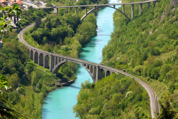 híd a soca folyón - Fotó, kép