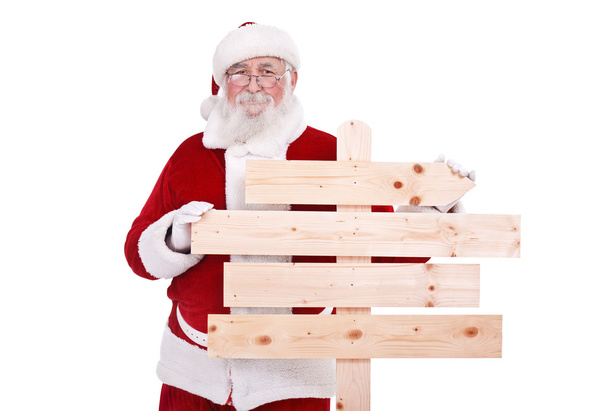 Santa com tabuleta
 - Foto, Imagem
