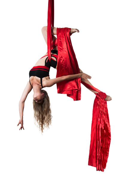 Aerial Fabric Dance - Photo, Image
