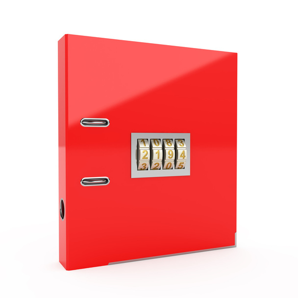 Folder with combination lock - Photo, Image
