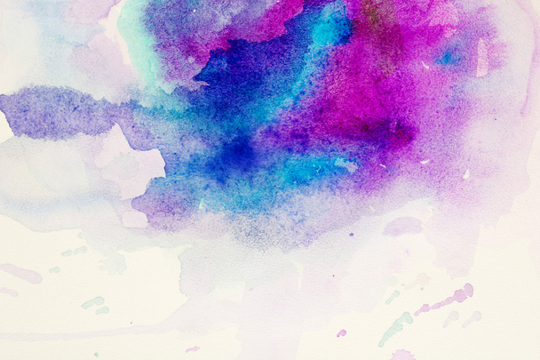 Watercolor texture on paper close-up - Fotoğraf, Görsel