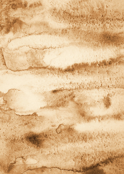 Abstract watercolor on paper texture as  background. In Sepia to - Foto, Imagen