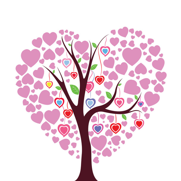 Heart tree - Vector, Image