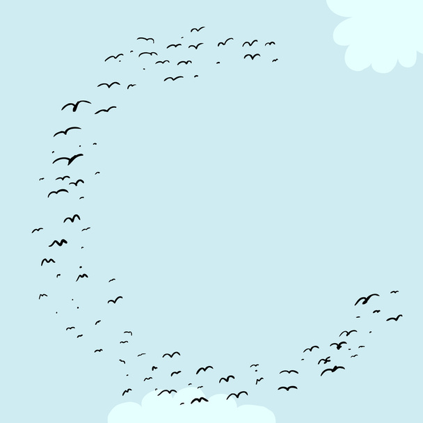 Vogel vorming In C - Vector, afbeelding