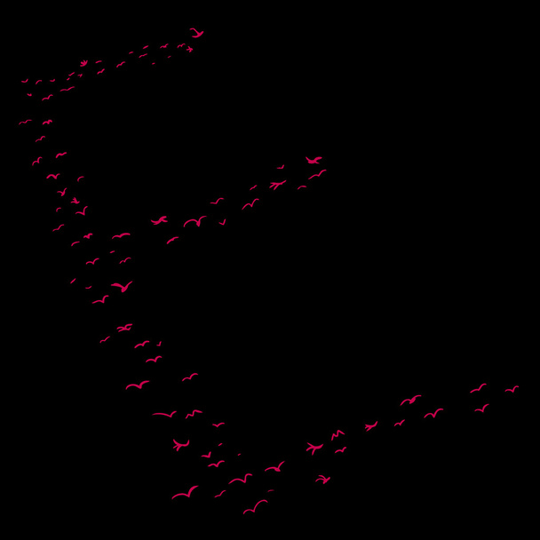 Формирование птиц в Е
 - Вектор,изображение