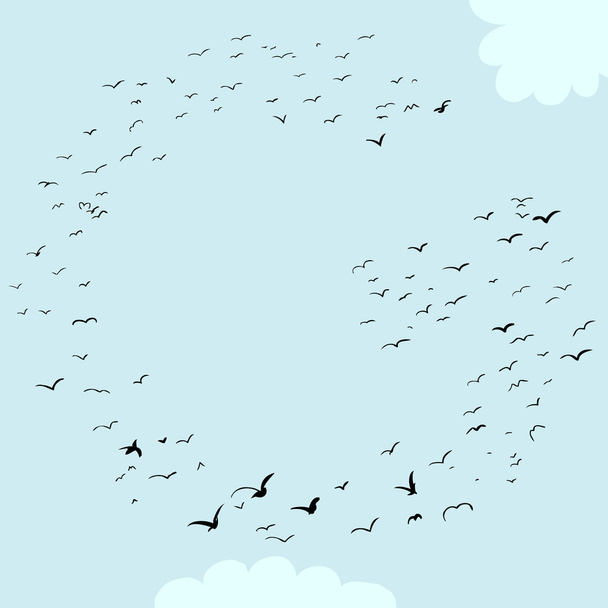 Bird Formation In G - Vector, Image