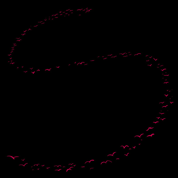 Формування птахів у S
 - Вектор, зображення