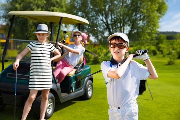 Kids golf competition - Valokuva, kuva