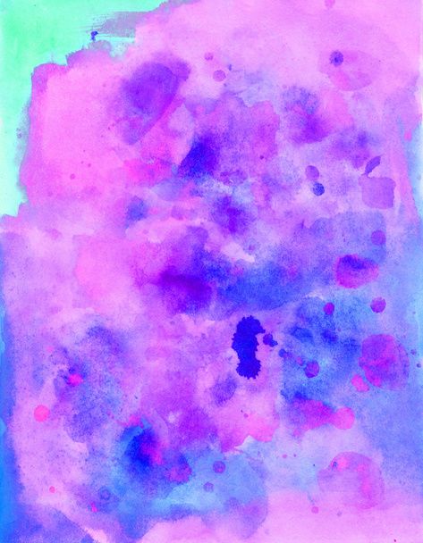 Pink purple watercolor background - 写真・画像