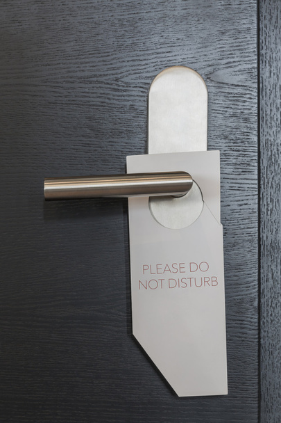 Señal de la puerta del hotel no molestar en
 - Foto, Imagen