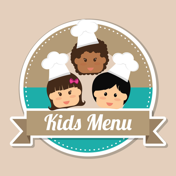 Kids menü tasarımı  - Vektör, Görsel
