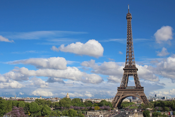 Eiffel torony Párizsban Franciaország - Fotó, kép