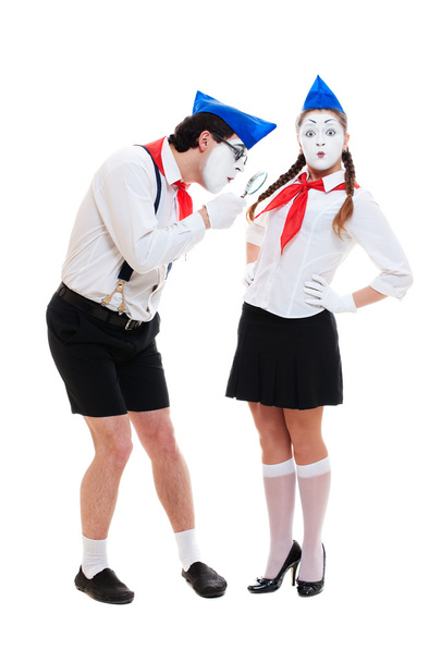 Two funny mimes - Photo, Image