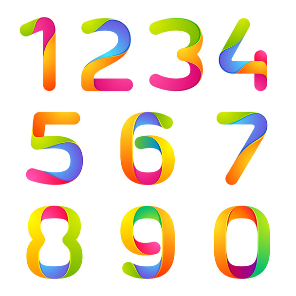 Numbers design templates - Vector, Image
