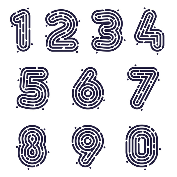 Numbers design templates - Vector, Image