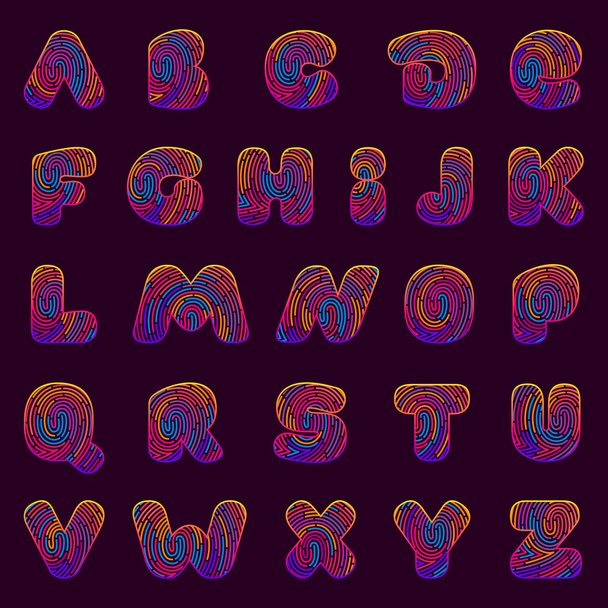 letters templates set - Vector, Image