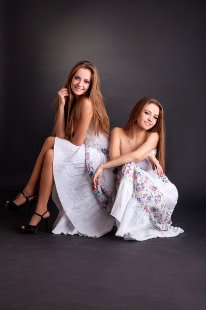 Kaksi tyttöä kaksoset
 - Valokuva, kuva