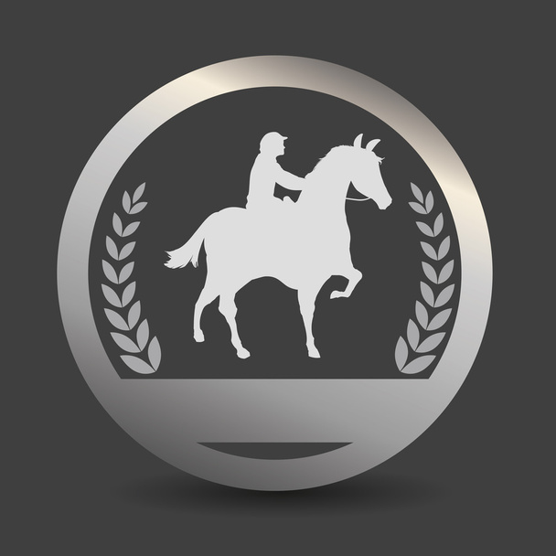 Design de equitação a cavalo - Vetor, Imagem