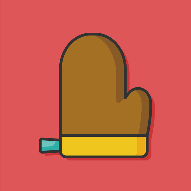 baking gloves icon - Vector, Image