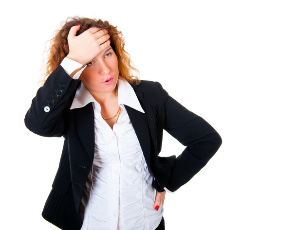 Business woman have a headache - Foto, Bild