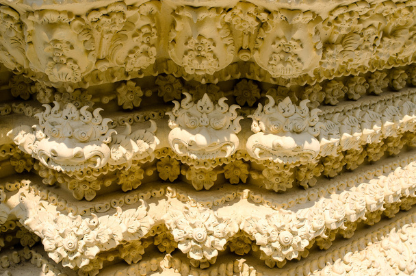 Stucco wall in temple Thailand. - Photo, Image