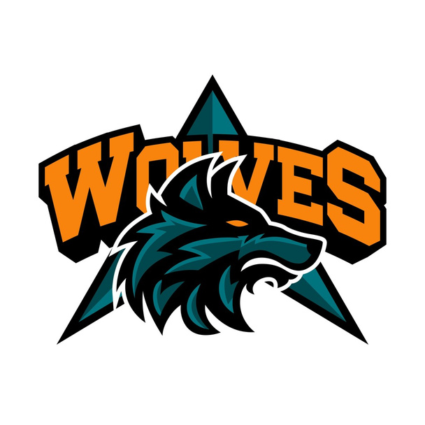 Wolf Logo şablonu - Vektör, Görsel