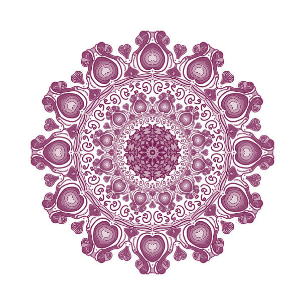 Colored mandala. Beautiful design element - Vektor, Bild