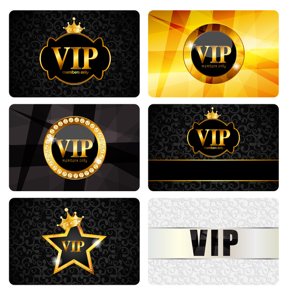 VIP Membri Set carta vettoriale Illustrazione
 - Vettoriali, immagini