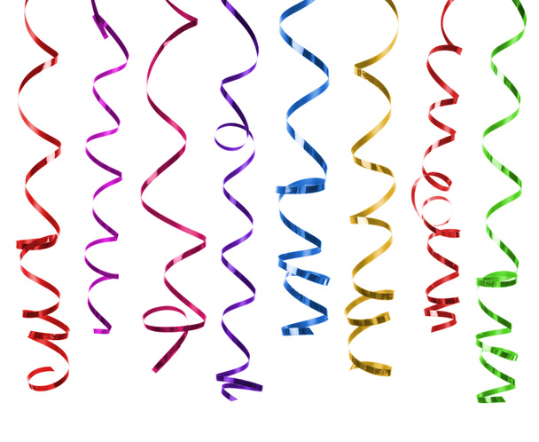 Coloridas serpentinas de fiesta
 - Foto, imagen