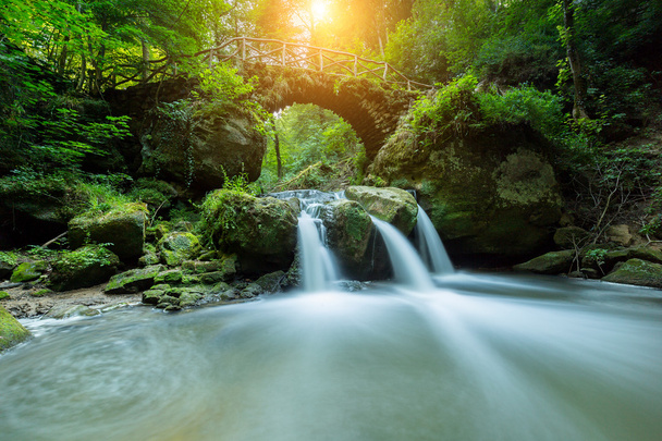 Versteckte Geheimnisse Wasserfall im Wald - Foto, Bild