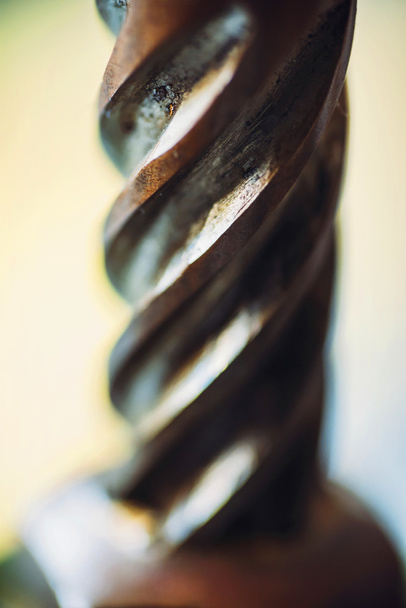 Makró közelről, egy fúró, háttér textúra - Fotó, kép