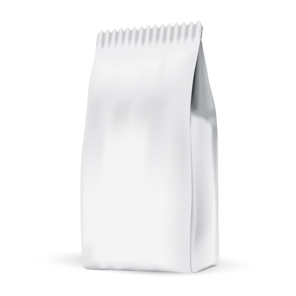 Біла сумка упаковка для харчових продуктів
 - Вектор, зображення