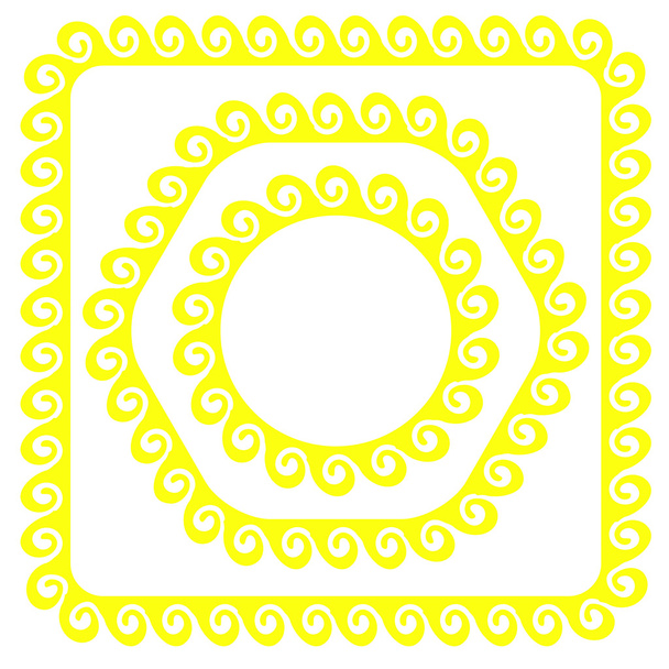 Keltaiset kehykset
 - Vektori, kuva