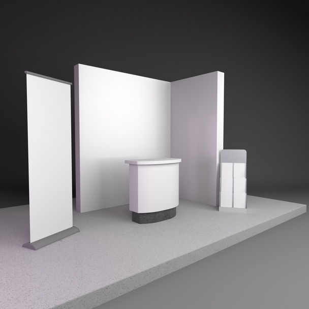 Stand design em exposição
 - Foto, Imagem