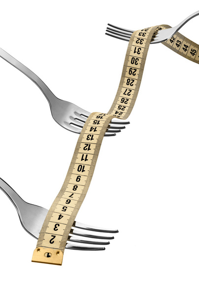 measuring tape with forks - Photo, Image