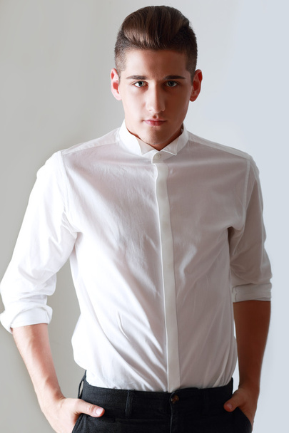young man in white shirt - Photo, image