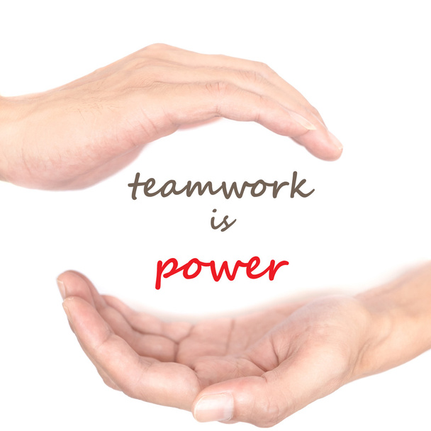 Handen concept - teamwork is macht - Foto, afbeelding