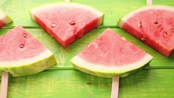 Watermelon Slice Popsicles - Footage, Video