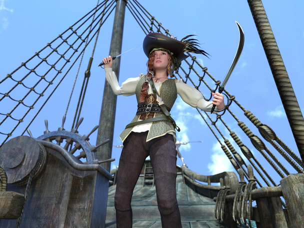 Female pirates - Φωτογραφία, εικόνα