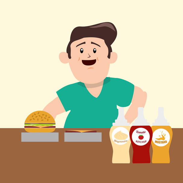 design de fast food
  - Vetor, Imagem