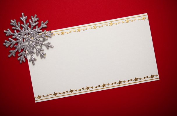 Card and Christmas decoration - Foto, imagen
